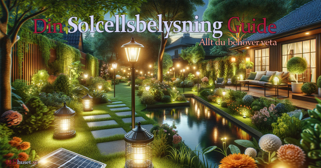 Solcellsbelysning i trädgården